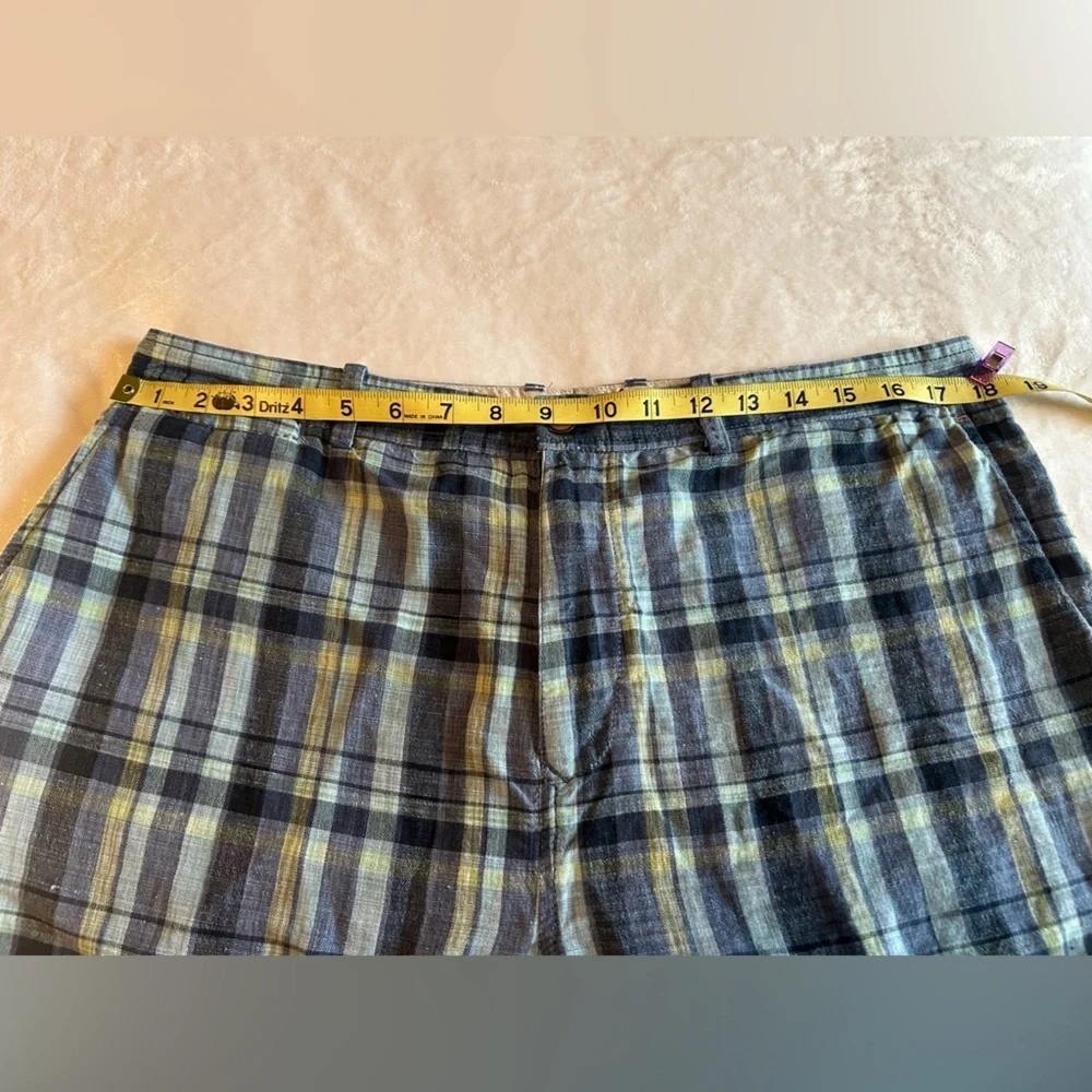 Tommy Bahama Flat Front Blue and Gray Shorts